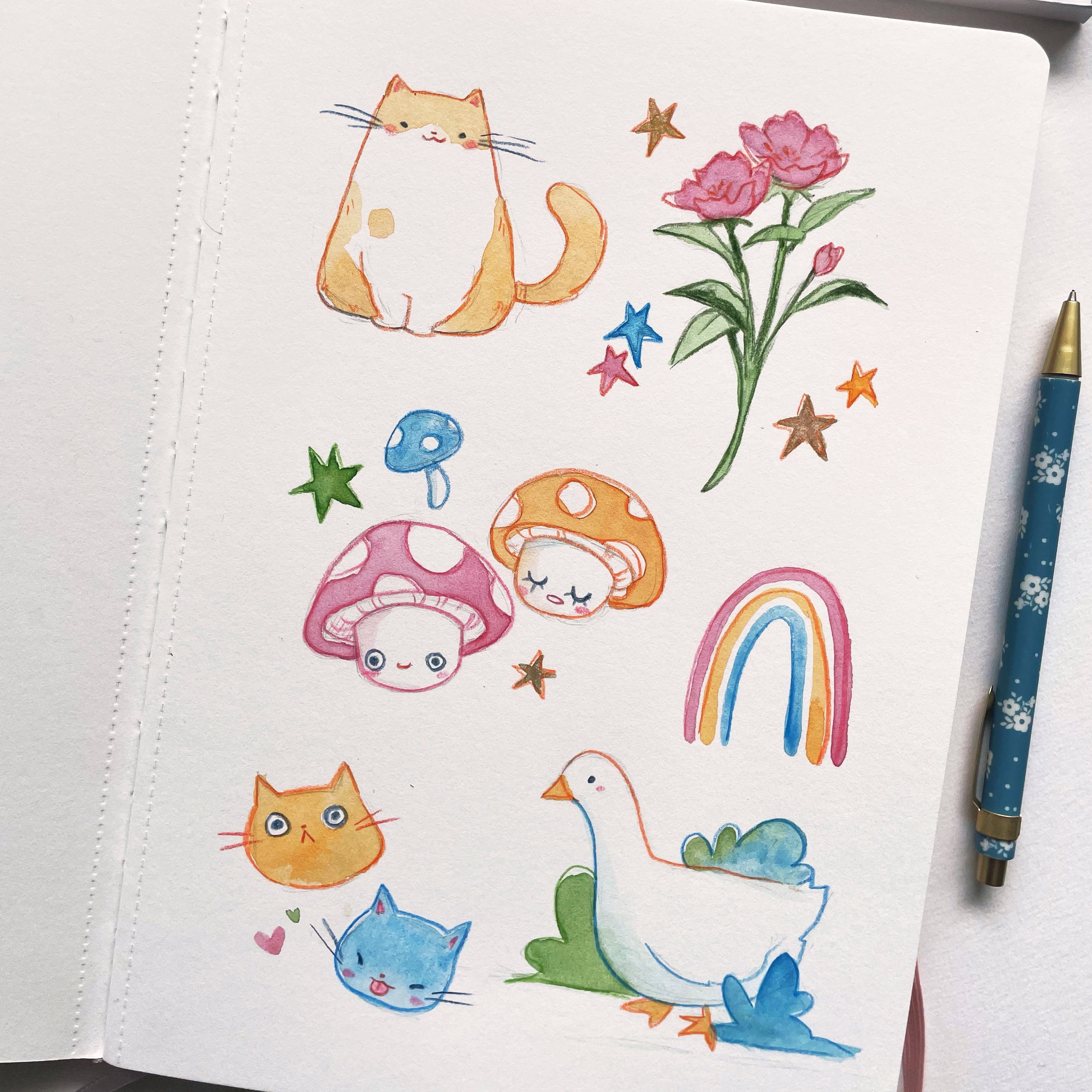 Sketchbook - How To Draw Kawaii Doodles by Hello Cute Doodles