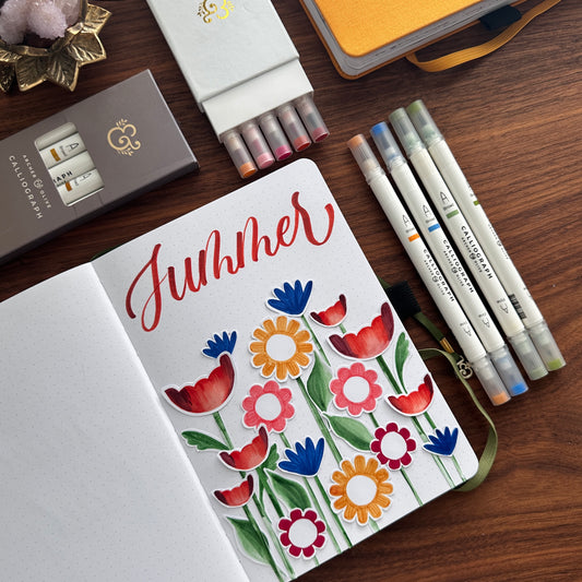 How to Make a Floral Pop Up Journal Spread