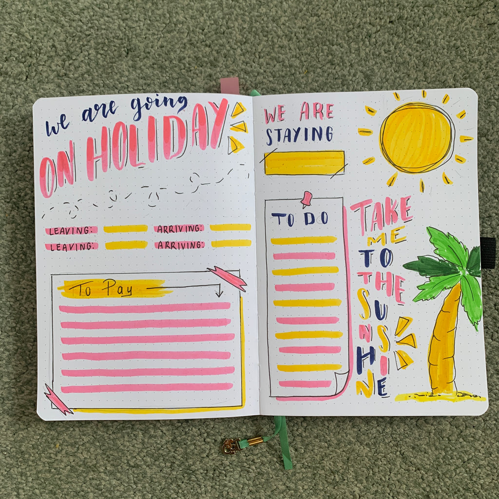 Holiday Bullet Journal Spread