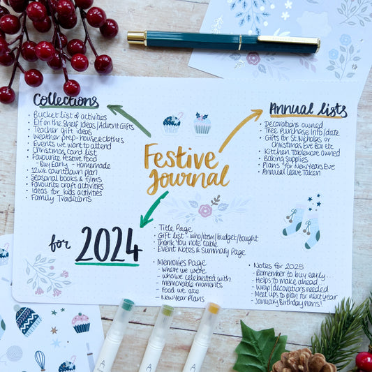 How To Set Up A Festive Journal