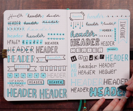 50+ Header Ideas for your Bullet Journal