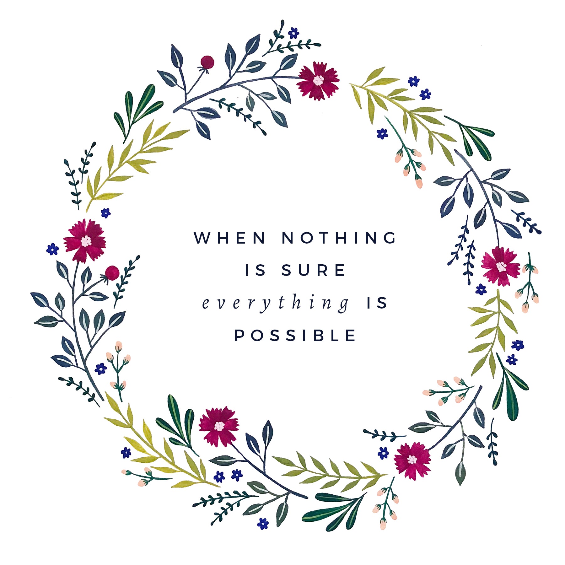 Freebie Friday - Everything is Possible Print | Archer and Olive