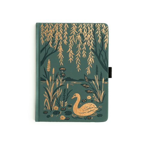 B6 Swan Pond: Dot Grid Notebook