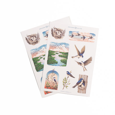 Swallows Sticker Set