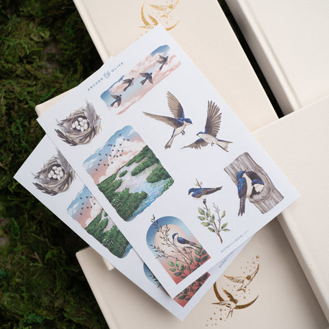 Swallows Sticker Set