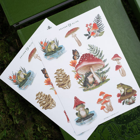 Mushroom Monarch Sticker Set