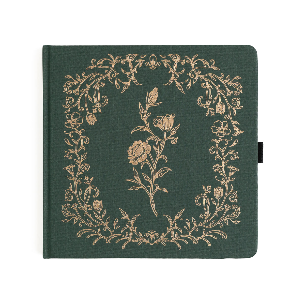 8x8 Antique Floral: Dot Grid Notebook