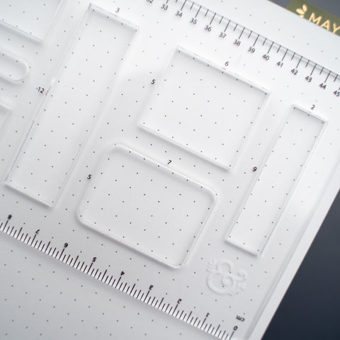 B5 Dot Grid Planner Stencil