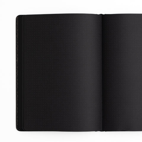 Cute Ghost: Blackout Dot Grid Notebook