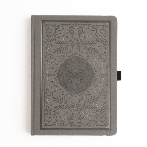 A5 Storybook in Warm Gray: Dot Grid Notebook