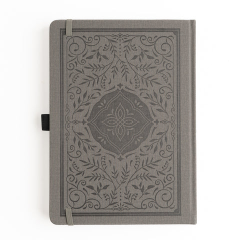 A5 Storybook in Warm Gray: Dot Grid Notebook