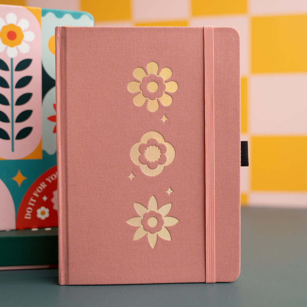 Flower Trio Dot Grid Notebook Archer And Olive