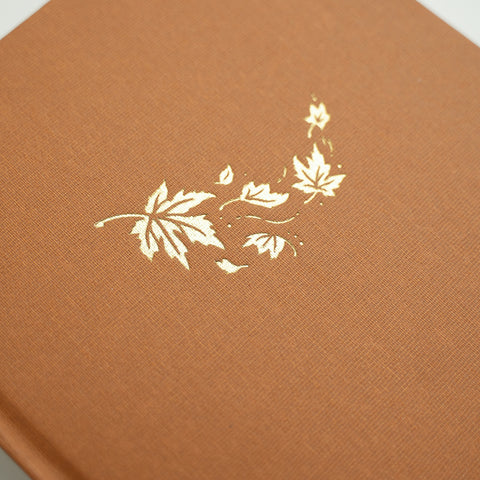 A6 Swirling Leaves: Dot Grid Notebook