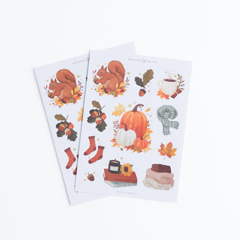 Acorns Sticker Set