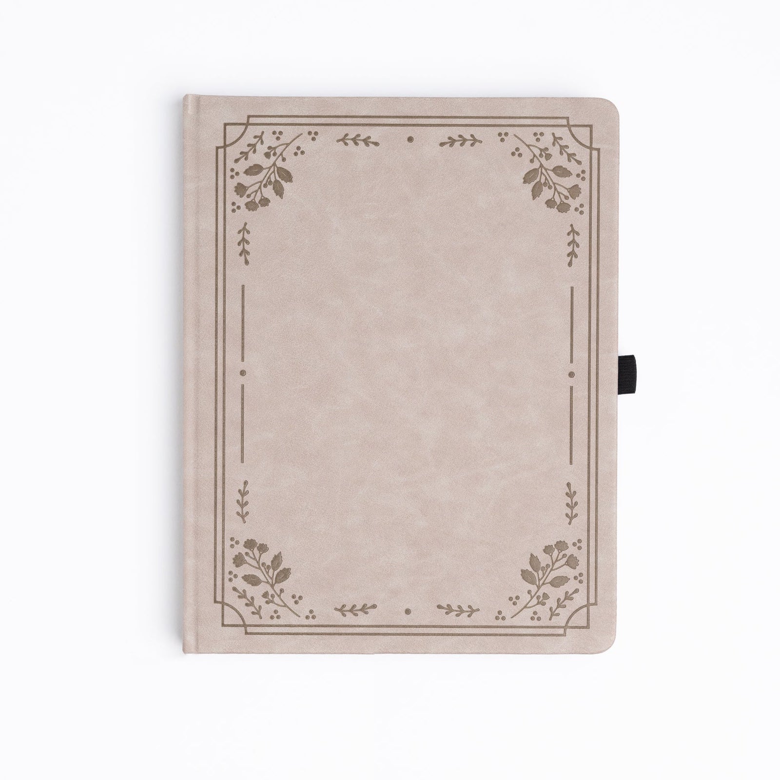 A5 Warm Gray Florals Dot Grid Notebook - Archer and Olive