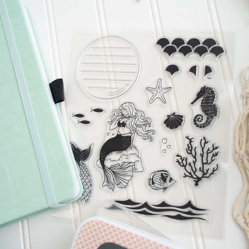 Vintage Mermaid Stamp Set | Archer and Olive