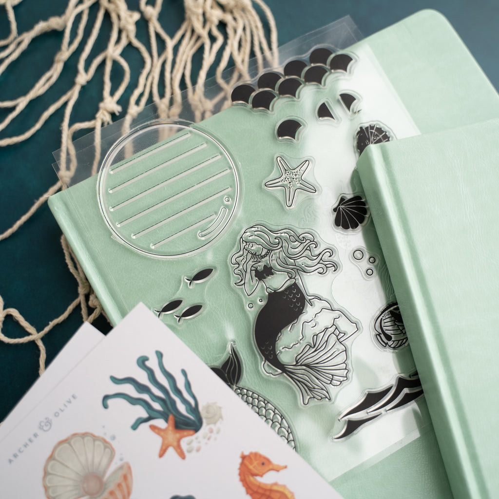 Vintage Mermaid Stamp Set | Archer and Olive