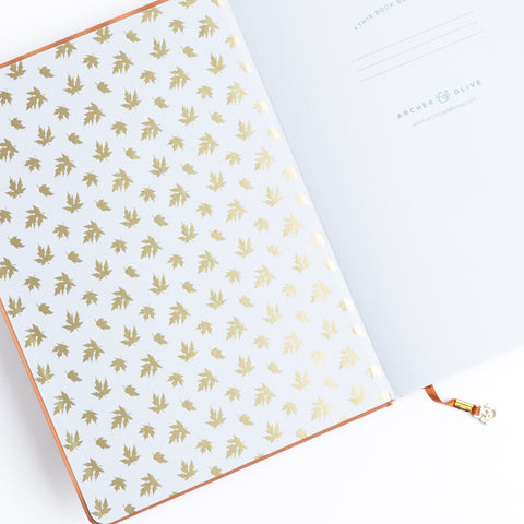 Swirling Leaves: Dot Grid Notebook