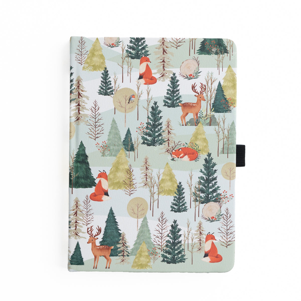 Fox In Winter Woods: Dot Grid Notebook