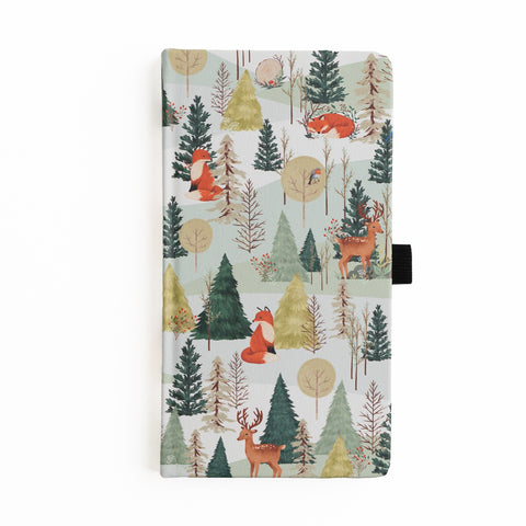 Fox In Winter Woods: Dot Grid Notebook