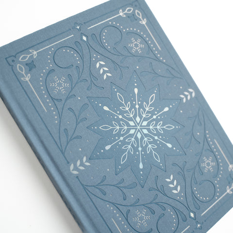 A5 Snowflake Storybook: Dot Grid Notebook