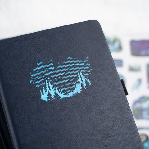 Northern Lights: Dot Grid Notebook