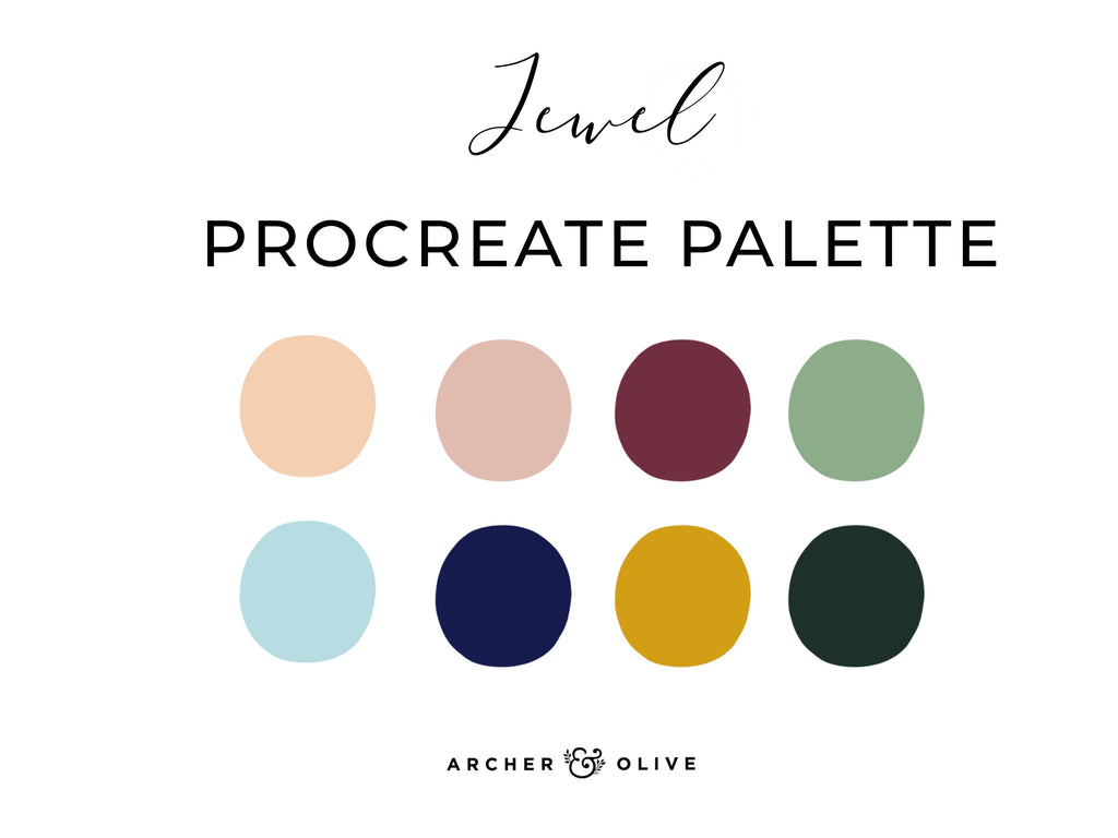 Procreate Swatch - Jewel Color Set 